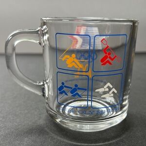 Vintage 1984 Olympics McDonald's Glass Mug - Collectable Olympics memorabilia